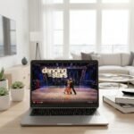 Dancing with the Stars live streaming on a laptop screen