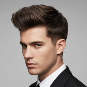 Modern quiff 2025 hairstyle for men with voluminous textured top