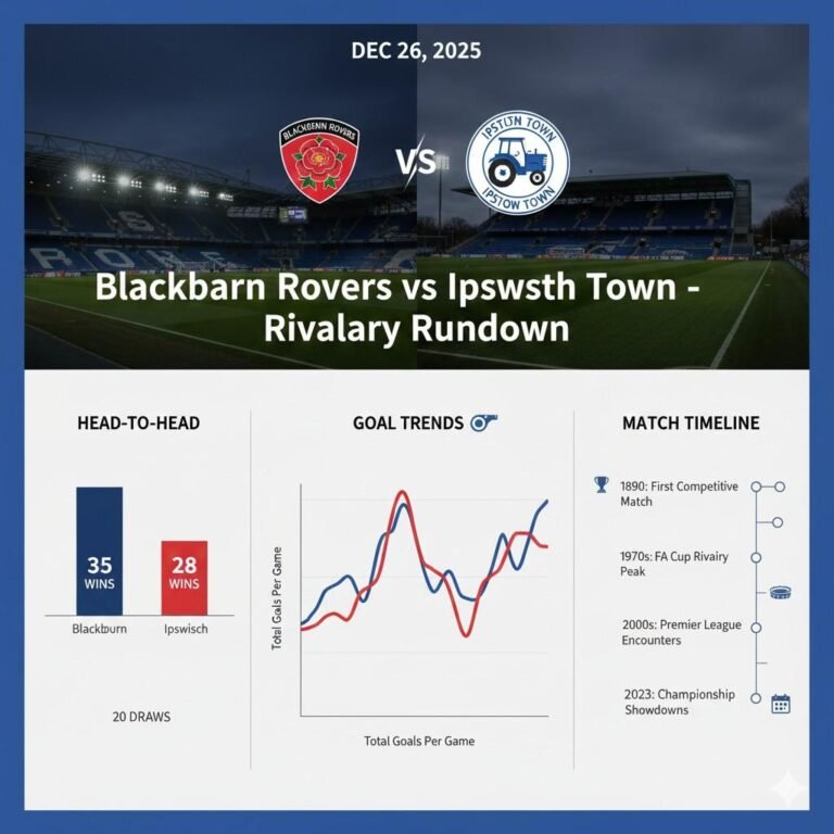 Blackburn Rovers vs Ipswich Town Stats & Shocking Timelines 2025